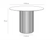 Стол обеденный Mono Stripe D110/D44/H75