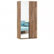 Норд Шкаф двухстворчатый с одной зеркальной дверью (Дуб Кастелло Бренди)