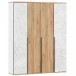 Урбан Шкаф четырехстворчатый (Белый/Дуб золотой)
