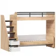 Урбан Кровать-чердак с кроватью выкатной (правая Дуб Золотой/Белый)