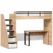 Урбан Кровать-чердак со столом письменным (правая Дуб Золотой/Белый)