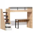 Урбан Кровать-чердак со столом письменным (правая Дуб Золотой/Белый)
