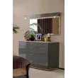 Фиджи Зеркало настенное 1200 (Дуб Золотой/Антрацит)