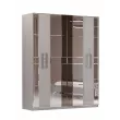 Шкаф Грация 4дв. (Серый, Серебро)