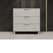 Комод Лейла 3 ящика ярко серый