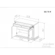 Комод 2-ств. с ящиком Благо Б 5.15-8