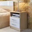 Тумба прикроватная СВ-541 «Николь» (Ирис) кремона / белый