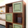 Стеллаж СВ-367 «Диего» (Барокко) зеленый