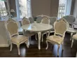 Стол Натали круглый белый глянец