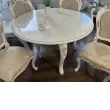 Стол Натали круглый белый глянец
