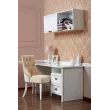 Стол письменный Натали белый глянец