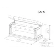 Банкетка с нишей Благо-5 Б 5.5 (разные цвета)