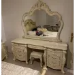 Туалетный стол с зеркалом и пуфом Венеция Style крем
