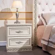 Тумба прикроватная Берта белый жемчуг левая