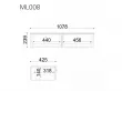 Консоль подвесная  ML008  /  008