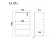 Высокий комод ML050  /  011