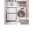 Тумба с раковиной Soft Silver 120