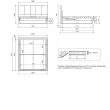 Кровать двуспальная 180 Тоскано с механизмом подъема (дуб крафт / туманный оникс Т)