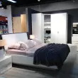 Кровать двуспальная 160 Белла с подъемным механизмом (белоснежный ГЛ)