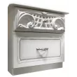 Спальня РОЗА белоснежный / серебро