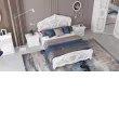 Спальня РОЗА белоснежный / серебро