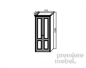 фото для Шкаф 2-х дверный + карниз