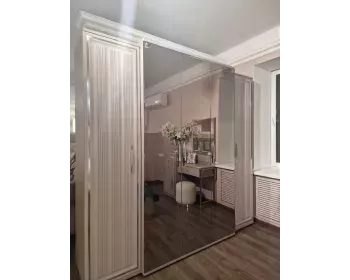 Шкаф Замира 5-дверный серый камень