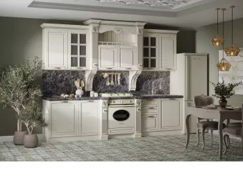 фото для Кухонный гарнитур Камелия прямая 3,00 (Крем, Шампань, Кастилло 48мм)