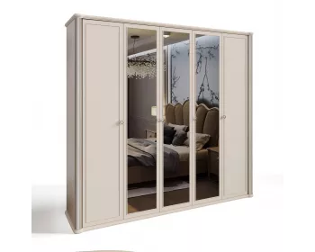 Шкаф Диана 5-дверный бежевый