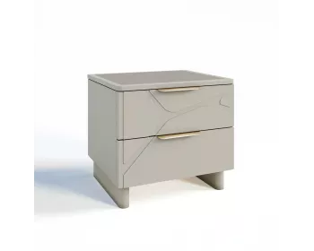 Тумба прикроватная Лейла ярко серый