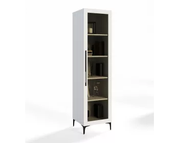 Витрина Стелла 1-ств белый