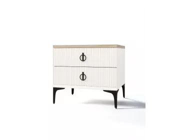 Тумба прикроватная Стелла белый