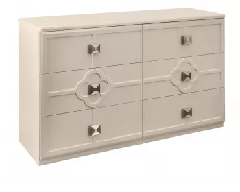 Комод Фелисия 6 ящиков бежевый