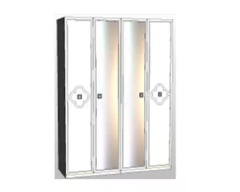 Шкаф Фелисия 4-дверный бежевый