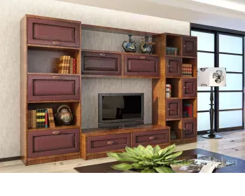 фото для Гостиная «Диего» (Барокко) Дуб бордо