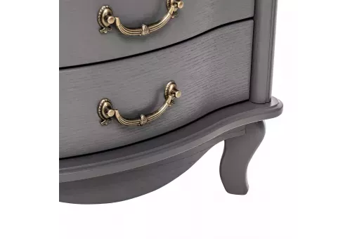 Тумба прикроватная Leset Джульетта (3 ящ.) Серый ясень 