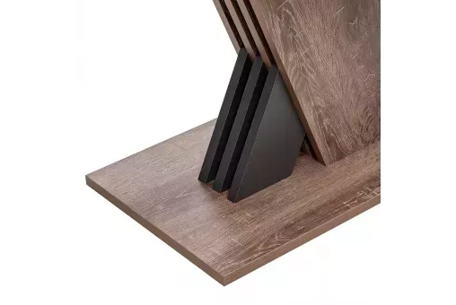 Стол раздвижной Leset Гросс Дуб сакраменто - компаньон Антрацит 