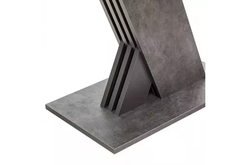 Стол раздвижной Leset Гросс Камень темный - компаньон Графит 