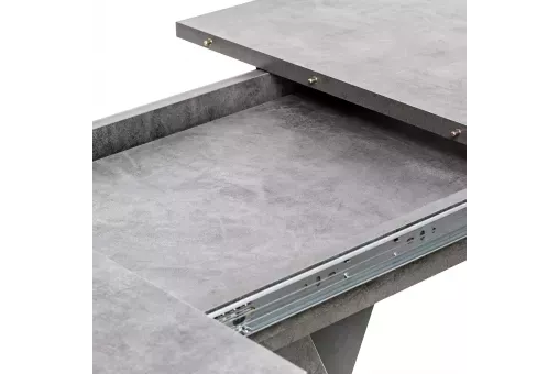 Стол раздвижной Leset Гросс Камень темный - компаньон Графит 