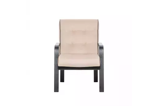 Кресло Leset Модена Венге V18 бежевый - кант V23 молочный шоколад