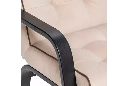 Кресло Leset Модена Венге V18 бежевый - кант V23 молочный шоколад