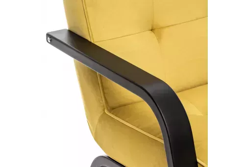 Кресло Leset Модена Венге V28 желтый