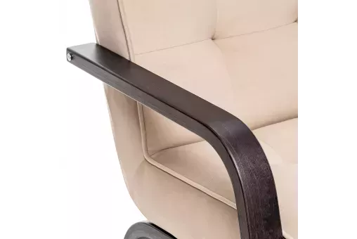 Кресло Leset Модена Венге текстура V18 бежевый