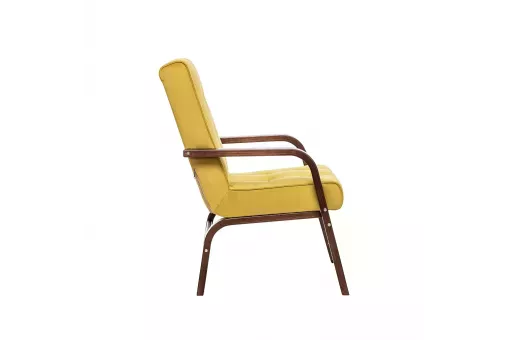 Кресло Leset Модена Орех текстура V28 желтый