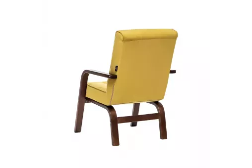 Кресло Leset Модена Орех текстура V28 желтый