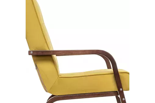 Кресло Leset Модена Орех текстура V28 желтый