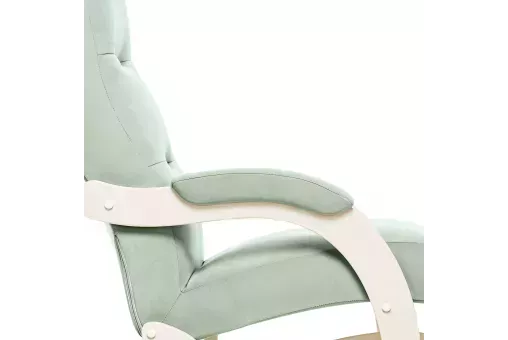 Кресло-маятник Leset Дэми Слоновая кость V14 бирюзовый