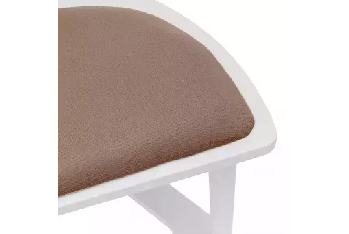 Вешалка со стулом Leset Атланта Белый Коричневый