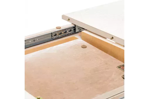 Стол раздвижной Leset Дакота 1Р слоновая кость / золото