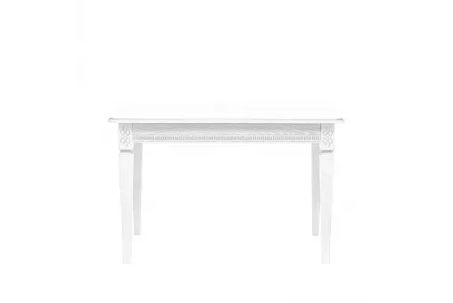 Стол раздвижной Leset Дакота 1Р белый / серебро